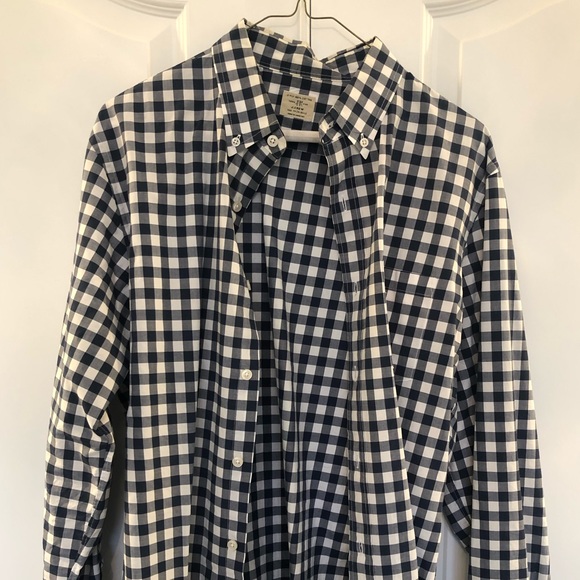 JCrew Tailored Gingham casual dress shirt - M - Picture 1 of 2